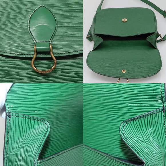 LOUIS VUITTON Epi Saint Cloud GM Shoulder Bag Green M52194 - Picture 11 of 13